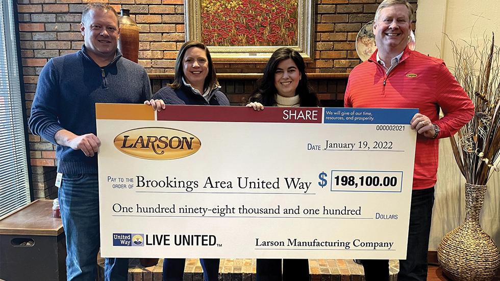 Larson Raises Nearly $200,000 for Brookings Area United Way